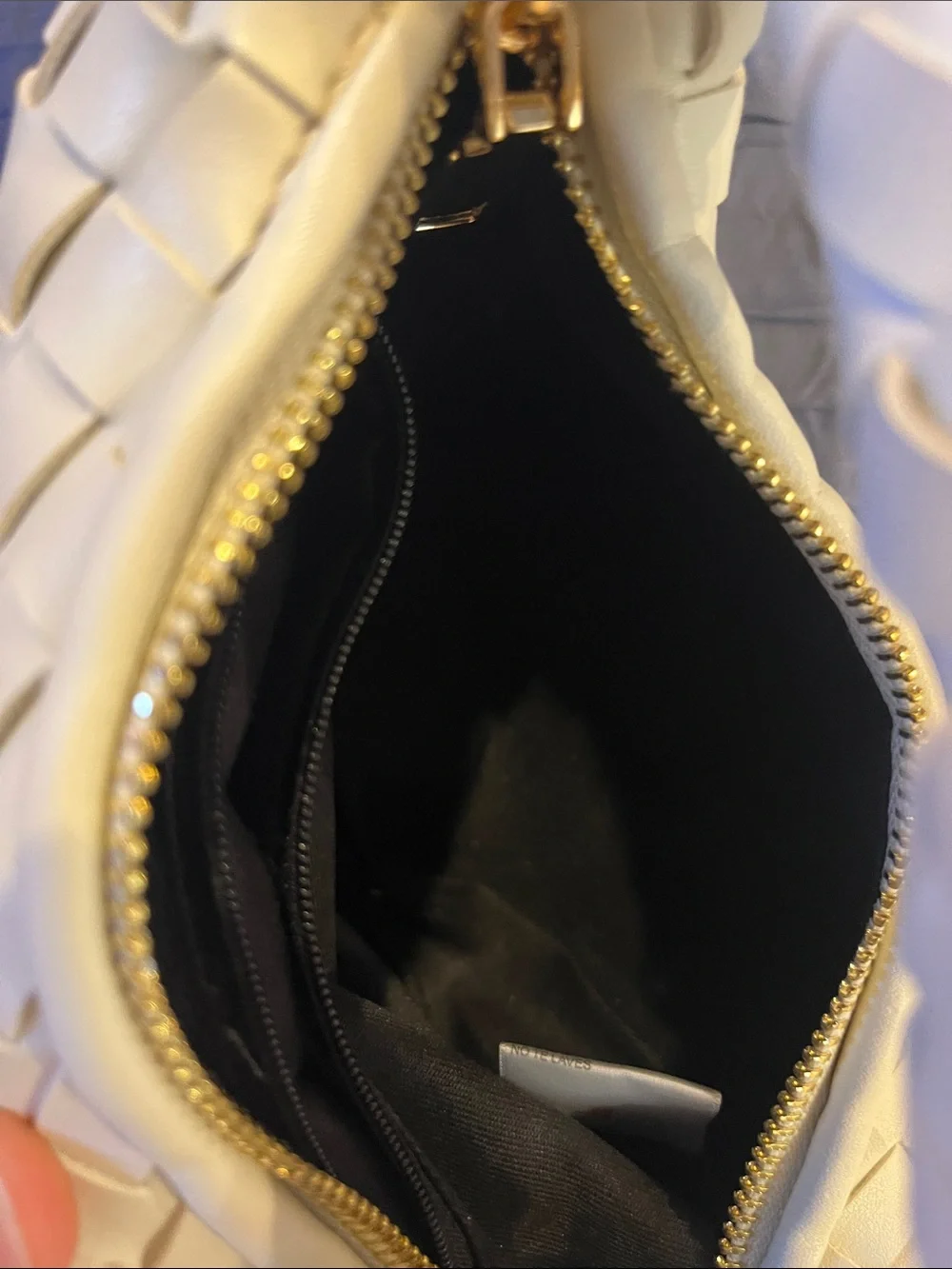 Urban Expressions White Woven Knot-Handle Hobo